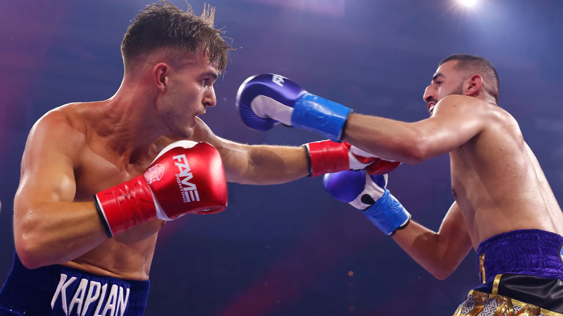 Can Kaplan defeats Slim Albaher in a shock upset. Credit: Patric Fouad